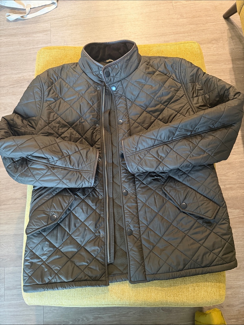 Barbour Quilted Lightweight Jacket in Dark Green